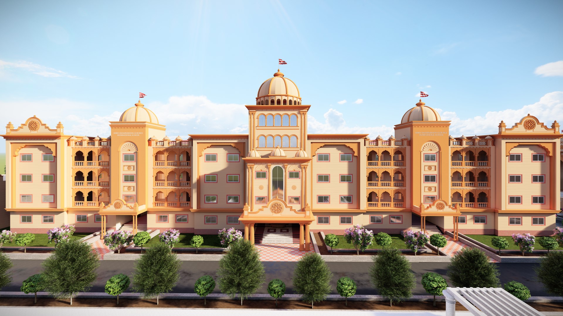 Shree Swaminarayan Gurukul International School campus