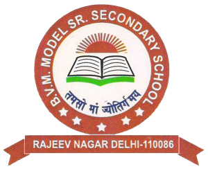 B.V.M. Model School logo