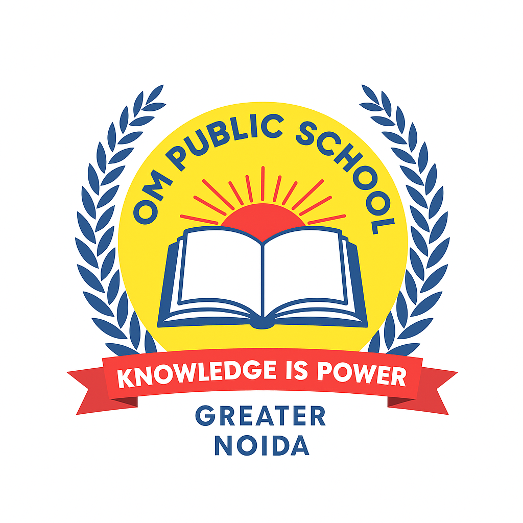 Om Public School logo
