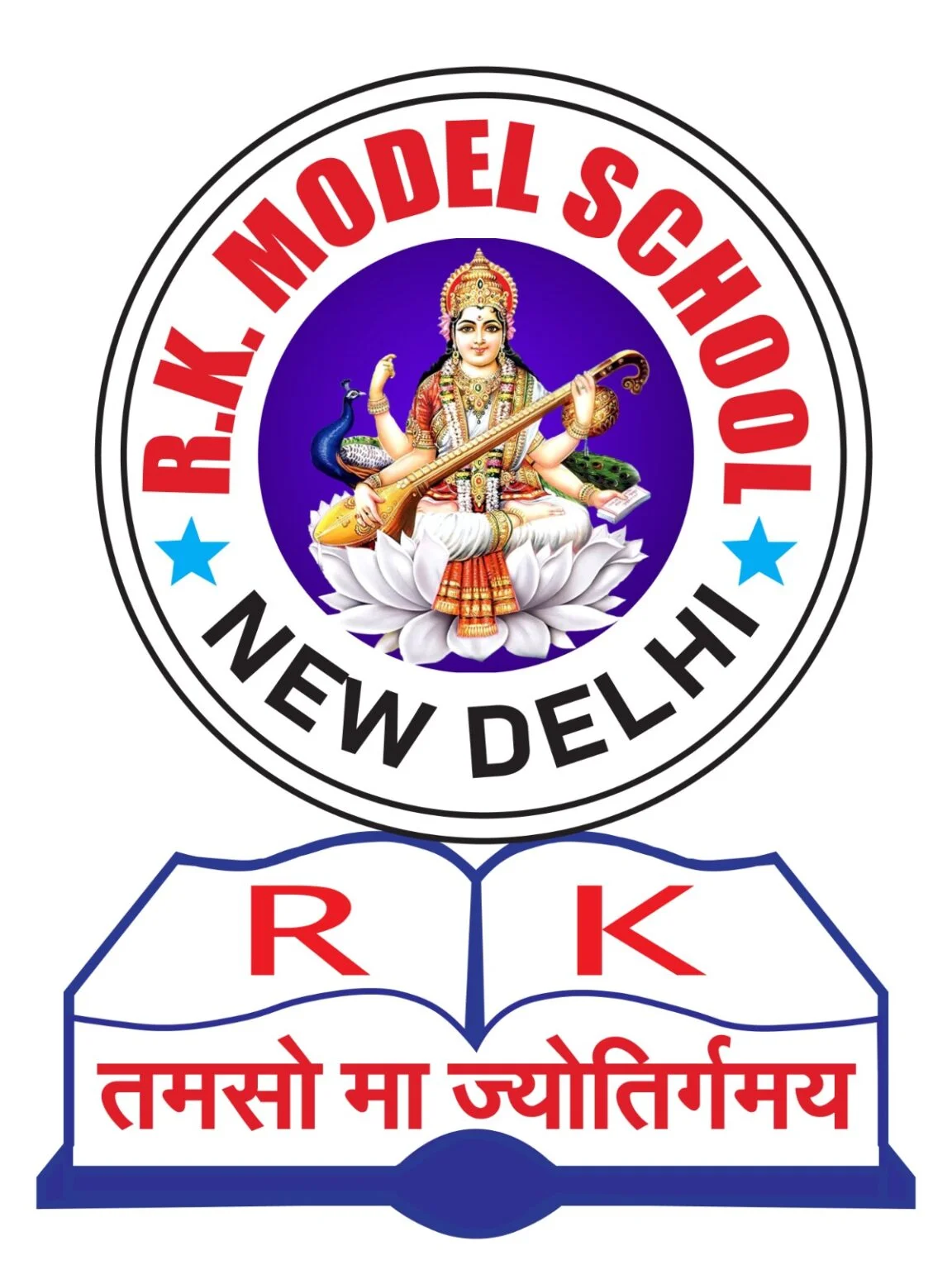 RK Model School logo