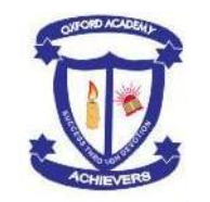 Oxford Academy English Medium School logo